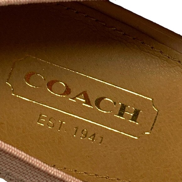 NEW  Coach Tandy Nude Patent Leather Horse Bit Block‎ Heel Pumps - Picture 6 of 11